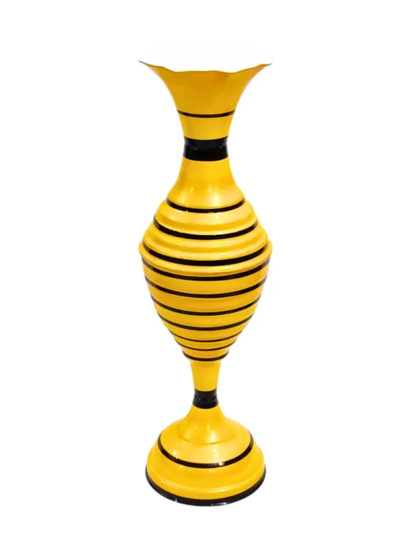 Youngsera Handmade 23 Inch Ring Design Flower Vase For Artificial Flowers Home Décor Office Living Room Bedroom Corner Decoration Item – Yellow - Image 3