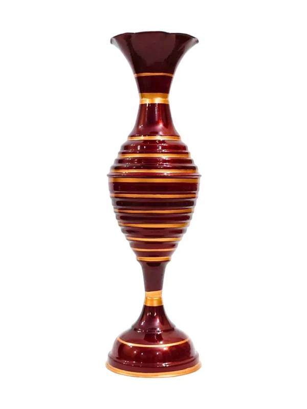 Youngsera Handmade 23 Inch Ring Design Flower Vase For Artificial Flowers Home Décor Office Living Room Bedroom Corner Decoration Item – Brown - Image 1