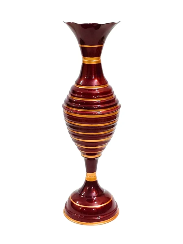 Youngsera Handmade 23 Inch Ring Design Flower Vase For Artificial Flowers Home Décor Office Living Room Bedroom Corner Decoration Item – Brown - Image 3