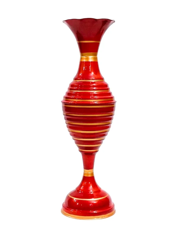 24 inch full gola cherry main Youngsera Handmade 23 Inch Ring Design Flower Vase For Artificial Flowers Home Décor Office Living Room Bedroom Corner Decoration Item – Cherry - Image 1