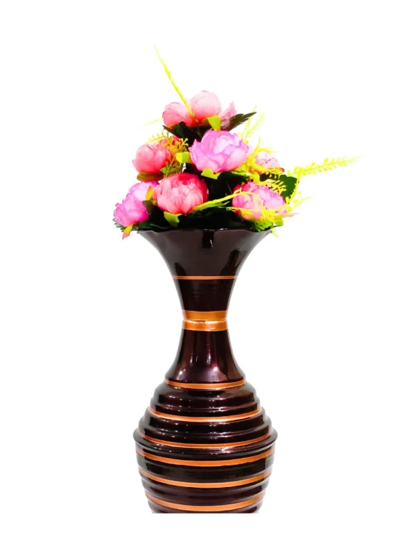 Youngsera Handmade 23 Inch Ring Design Flower Vase For Artificial Flowers Home Décor Office Living Room Bedroom Corner Decoration Item – Coffee - Image 7