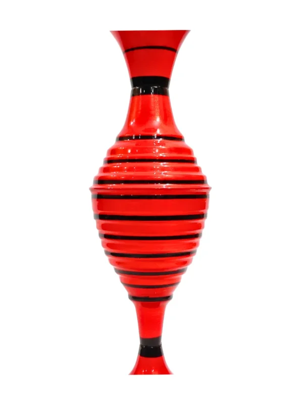 Youngsera Handmade 23 Inch Ring Design Flower Vase For Artificial Flowers Home Décor Office Living Room Bedroom Corner Decoration Item – Red - Image 5