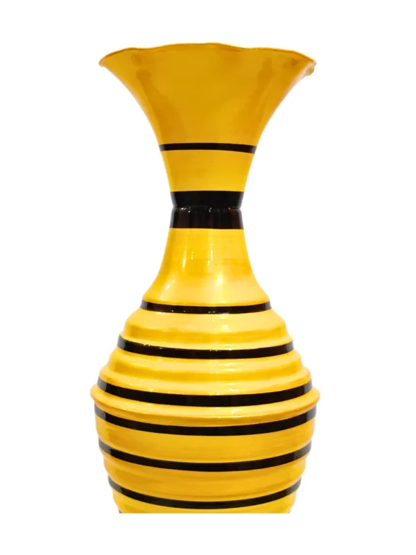 Youngsera Handmade 23 Inch Ring Design Flower Vase For Artificial Flowers Home Décor Office Living Room Bedroom Corner Decoration Item – Yellow - Image 5