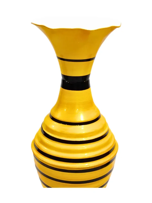 Youngsera Handmade 23 Inch Ring Design Flower Vase For Artificial Flowers Home Décor Office Living Room Bedroom Corner Decoration Item – Yellow - Image 4