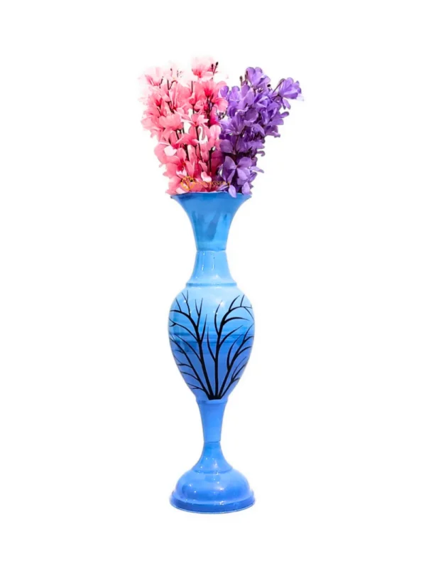 Youngsera Flower Vase For Artificial Flowers Home Décor Office Living Room Bedroom Table Decoration Item 24 Inch Vase - Blue - Image 2