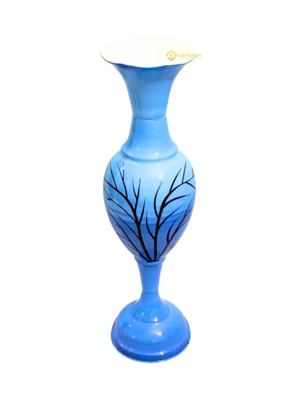 Youngsera Flower Vase For Artificial Flowers Home Décor Office Living Room Bedroom Table Decoration Item 24 Inch Vase - Blue - Image 3