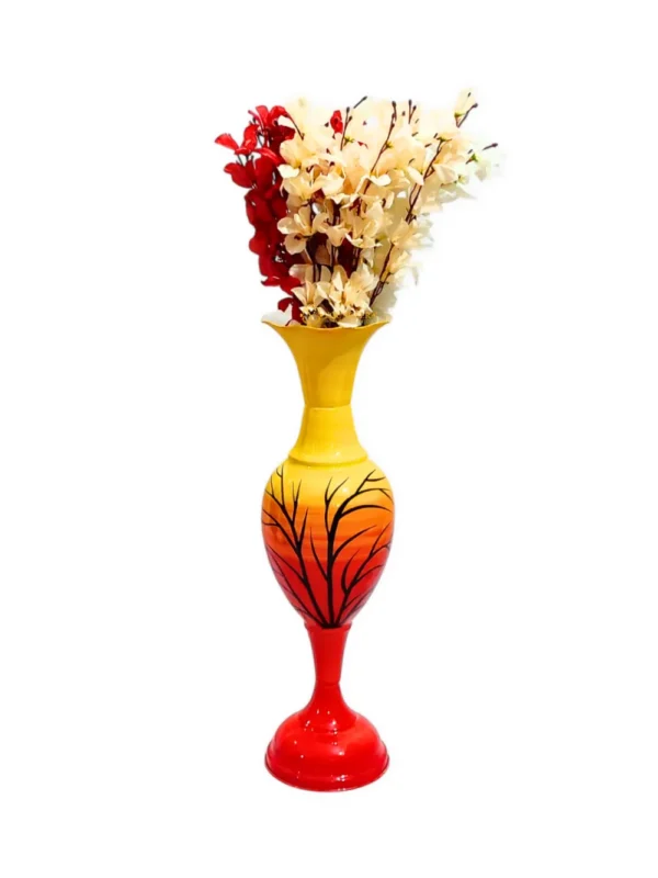 Youngsera Flower Vase For Artificial Flowers Home Décor Office Living Room Bedroom Table Decoration Item 24 Inch Vase - Red - Image 2