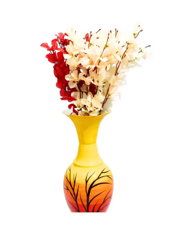 Youngsera Flower Vase For Artificial Flowers Home Décor Office Living Room Bedroom Table Decoration Item 24 Inch Vase - Red - Image 5