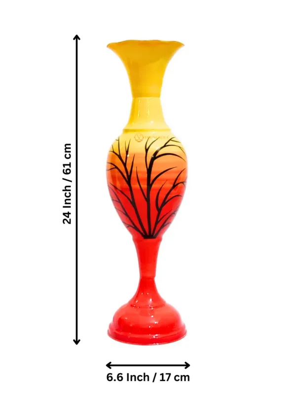 Youngsera Flower Vase For Artificial Flowers Home Décor Office Living Room Bedroom Table Decoration Item 24 Inch Vase - Red - Image 6