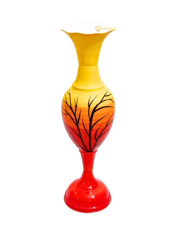 Youngsera Flower Vase For Artificial Flowers Home Décor Office Living Room Bedroom Table Decoration Item 24 Inch Vase - Red - Image 3