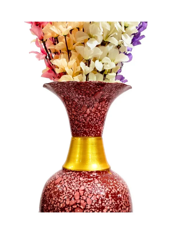 Youngsera Handmade 30 Inch Marble Design Flower Vase For Artificial Flowers Home Décor Office Living Room Bedroom Corner Decoration Item – Brown - Image 7