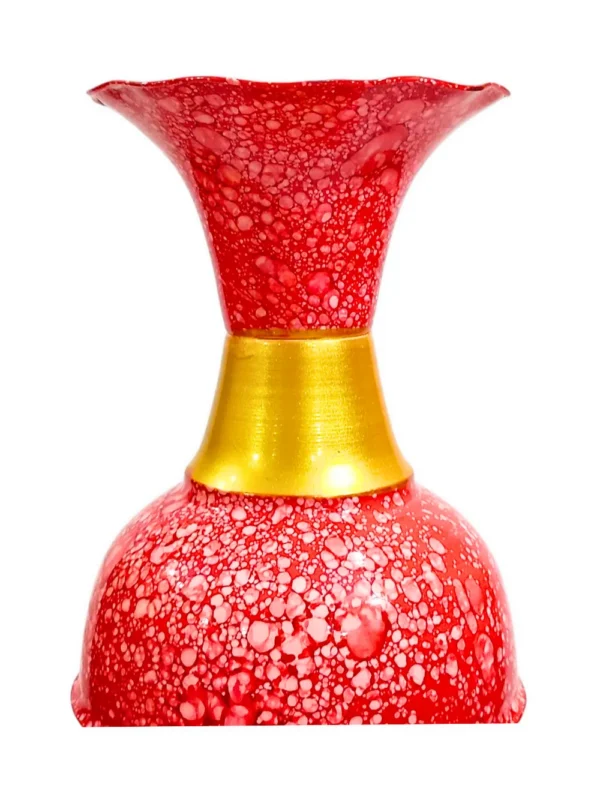 Youngsera Handmade 30 Inch Marble Design Flower Vase For Artificial Flowers Home Décor Office Living Room Bedroom Corner Decoration Item – Red - Image 4