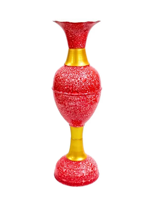 Youngsera Handmade 30 Inch Marble Design Flower Vase For Artificial Flowers Home Décor Office Living Room Bedroom Corner Decoration Item – Red - Image 3