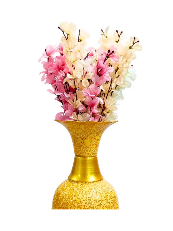 Youngsera Handmade 30 Inch Marble Design Flower Vase For Artificial Flowers Home Décor Office Living Room Bedroom Corner Decoration Item – Yellow - Image 6