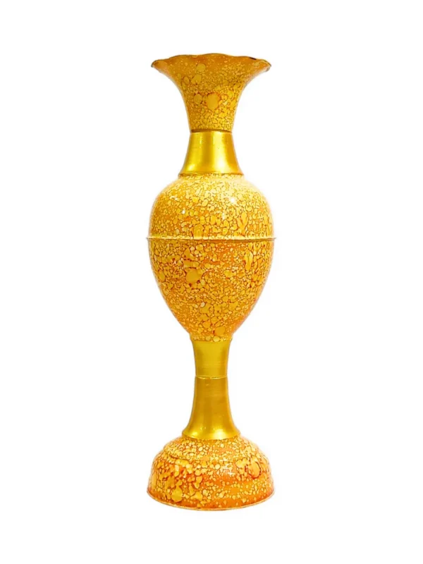 30 inch marble yellow main image Youngsera Handmade 30 Inch Marble Design Flower Vase For Artificial Flowers Home Décor Office Living Room Bedroom Corner Decoration Item – Yellow - Image 1