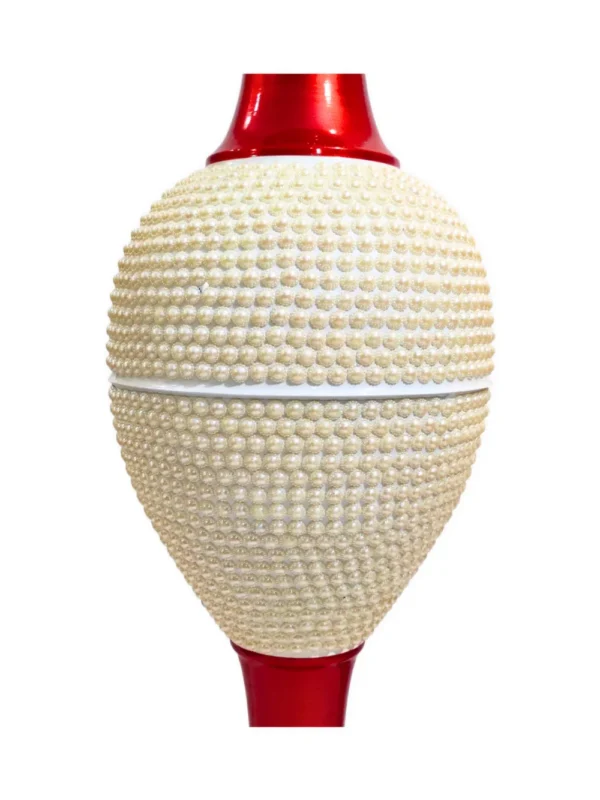 Youngsera 36-Inch Flower Vase: Exquisite Vase with White Pearls for Luxurious Home Decor - Red - Image 5