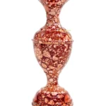 Youngsera Marble Design Flower Vase For Artificial Flowers Home Décor Office Living Room Bedroom Table Decoration Item 9 Inch Vase | Pack Of 2 | Brown